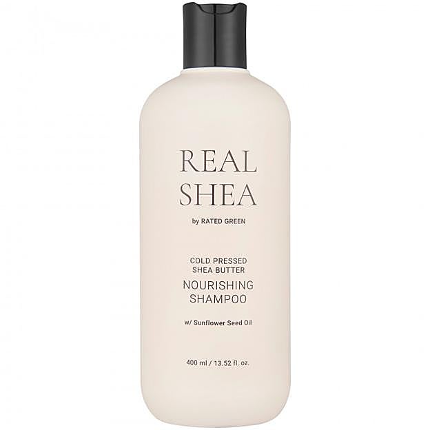 Champú para pelos secos de Real Shea.