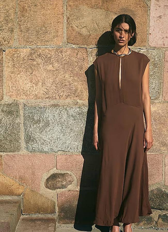 Imagen - Vestido midi fluido