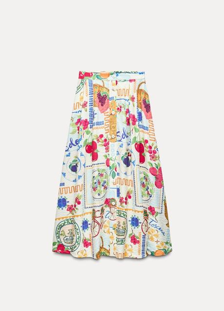 Imagen - Falda midi de Zara (35,99 euros)