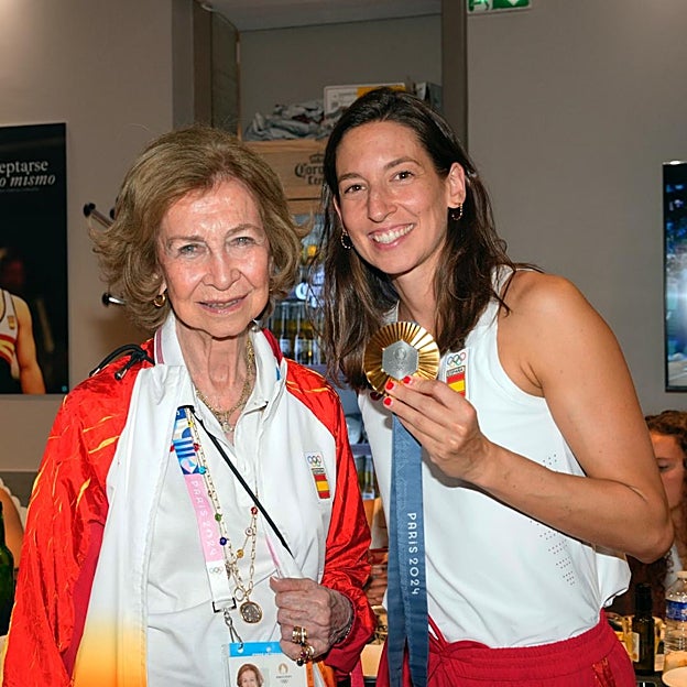 La reina Sofía en los JJOO de París. 