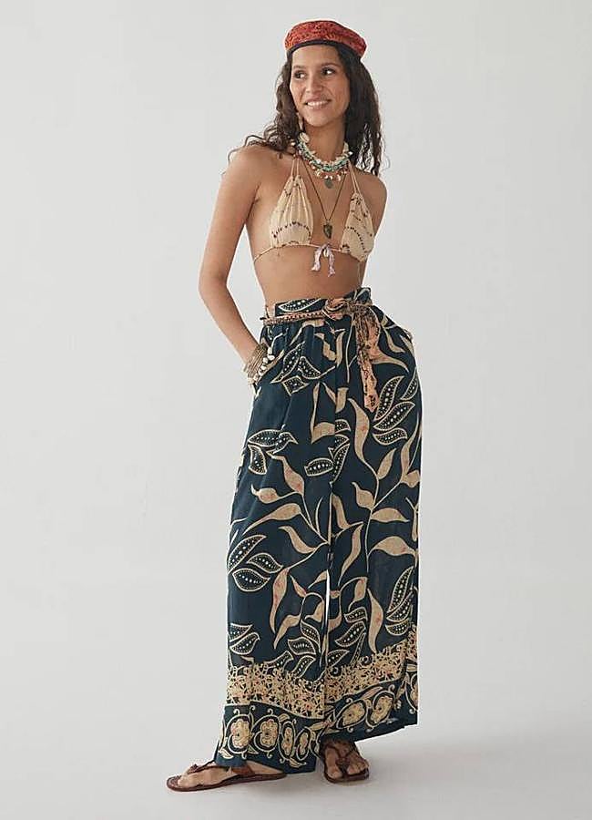 Imagen - Pantalones estampado anchos con estilo boho chic