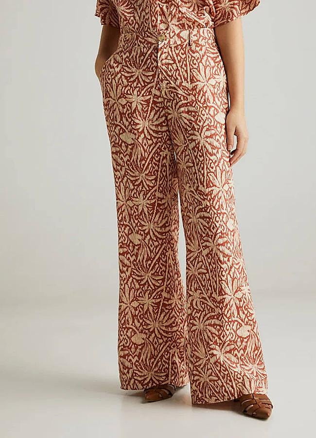 Imagen - Pantalones anchos estampados con motivos tropicales