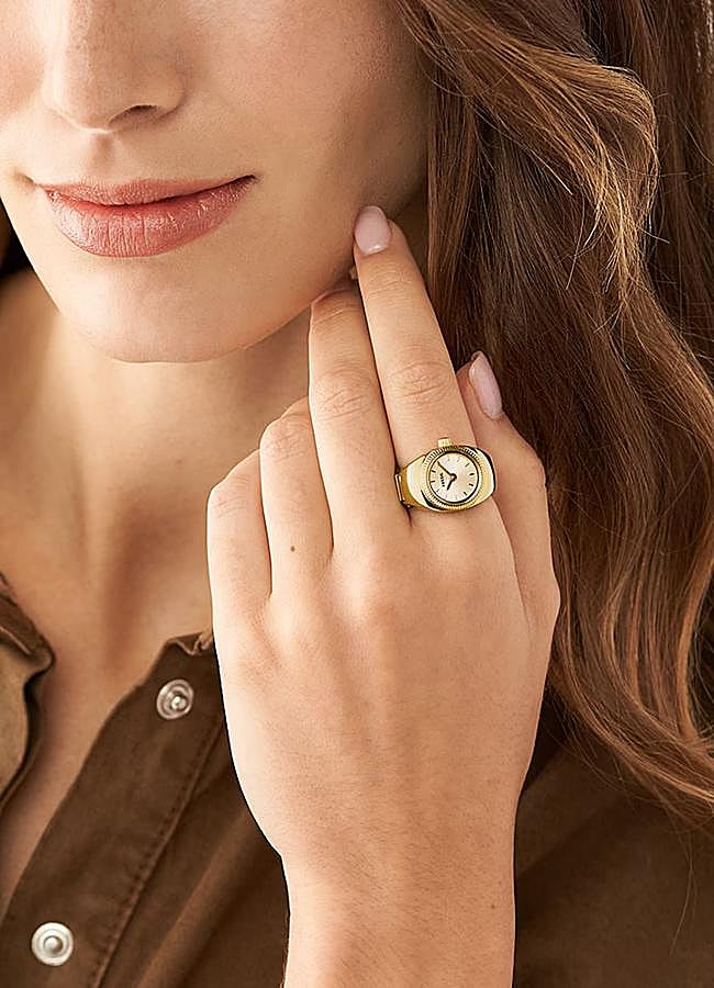 Imagen - Anillo con forma de reloj de Fossil.