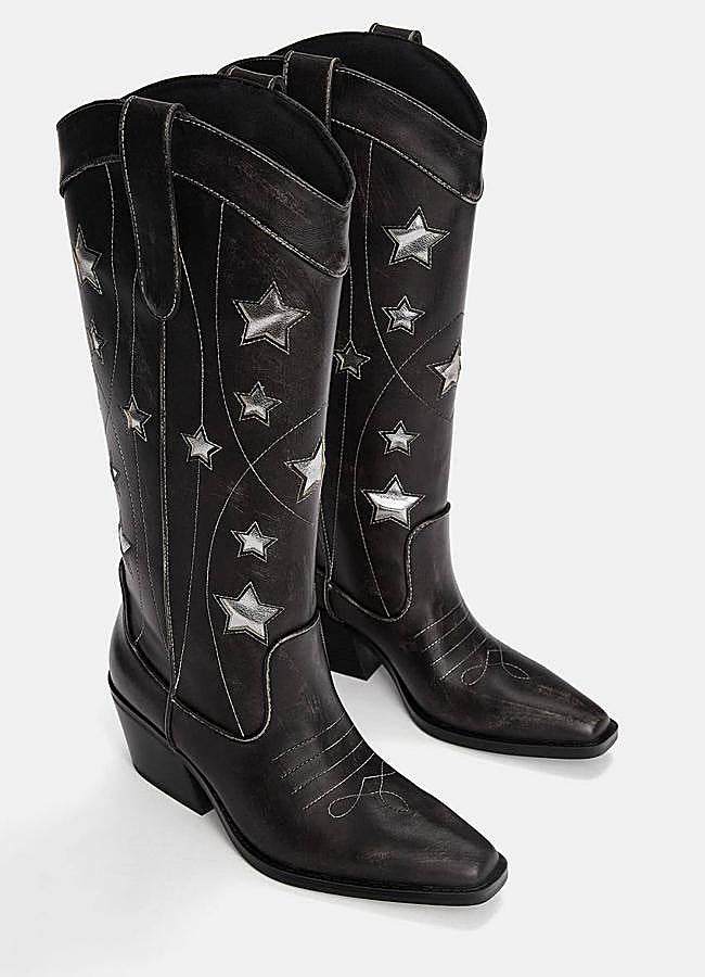 Imagen - Botas cowboy con detalles metalizados