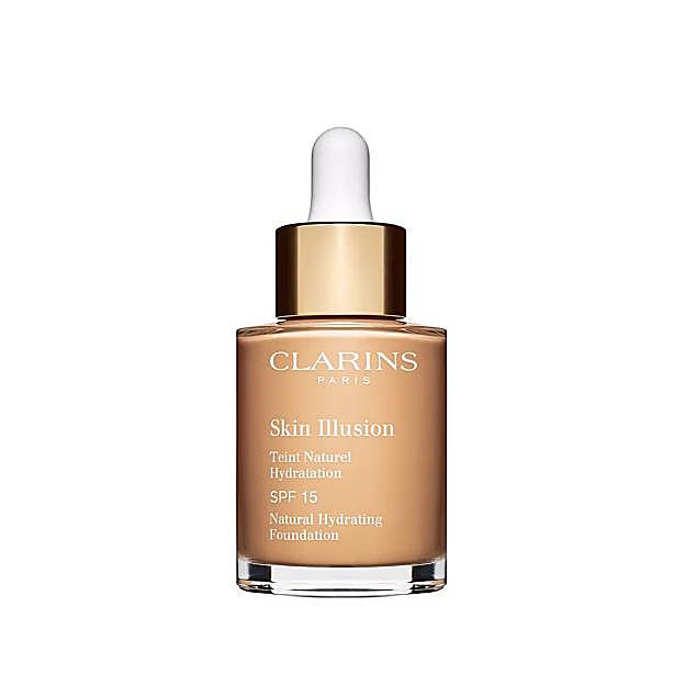 Base de maquillaje Skin Illusion de Clarins.