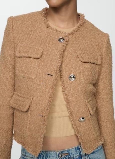 Imagen - Chaqueta corta de tweed de Mango (59,99 euros)