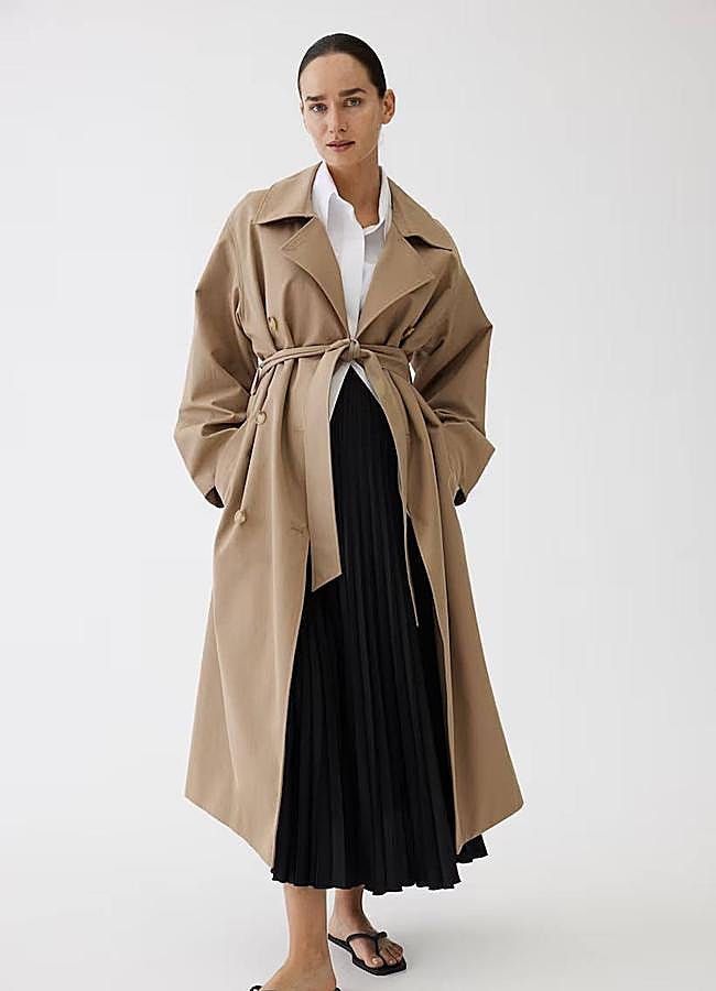 Imagen - Falda plisada midi color negro