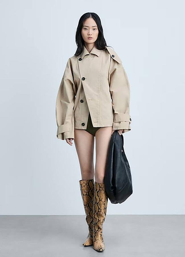 Imagen - Gabardina oversize corta