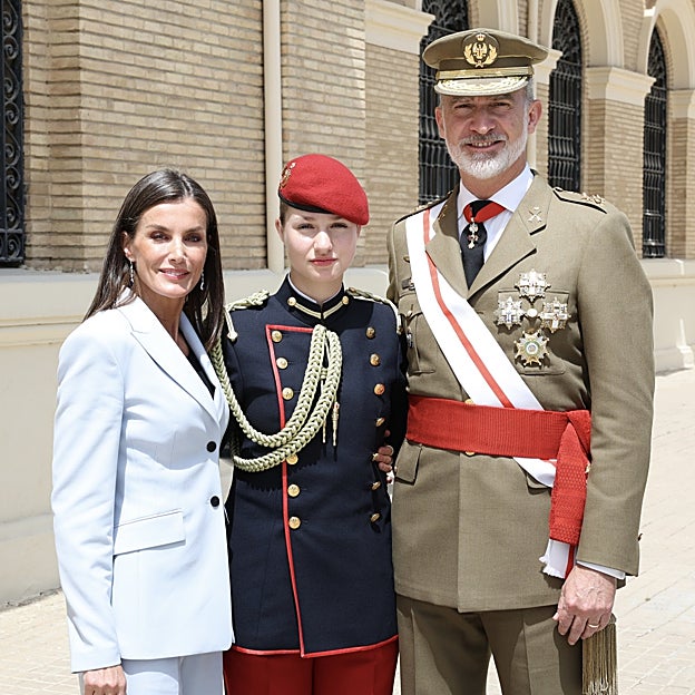 Leonor, en su Jura de Bandera en Zaragoza. 