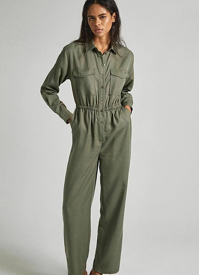 Imagen - Mono vaquero fluido color khaki