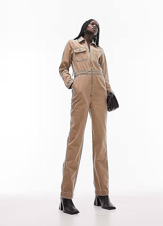 Imagen - Mono vaquero boiler en tono marrón