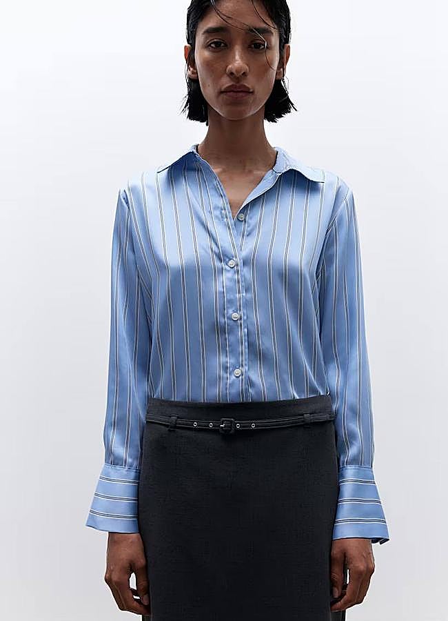 Imagen - Camisa de rayas satinada