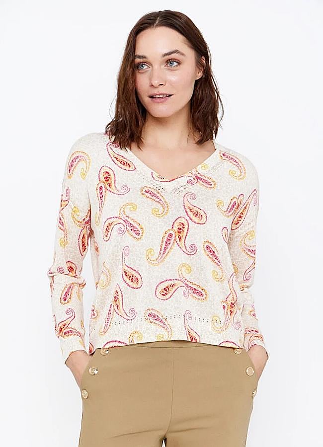 Imagen - Jersey fino estampado de Cortefiel, 9,99 euros.