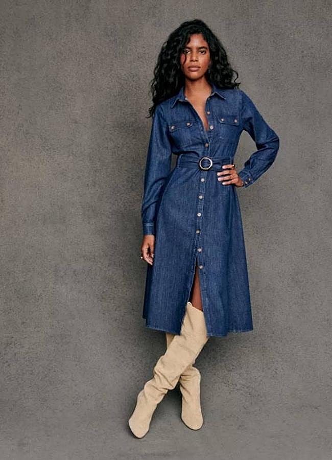 Imagen - Vestido denim camisero