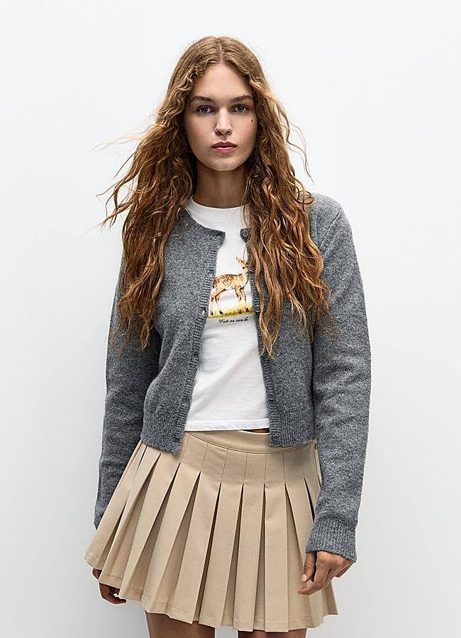 Imagen - Falda de tablas básica con vuelo