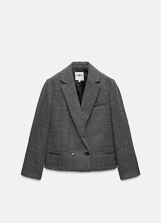 Imagen - Blazer de lana en gris de Zara.