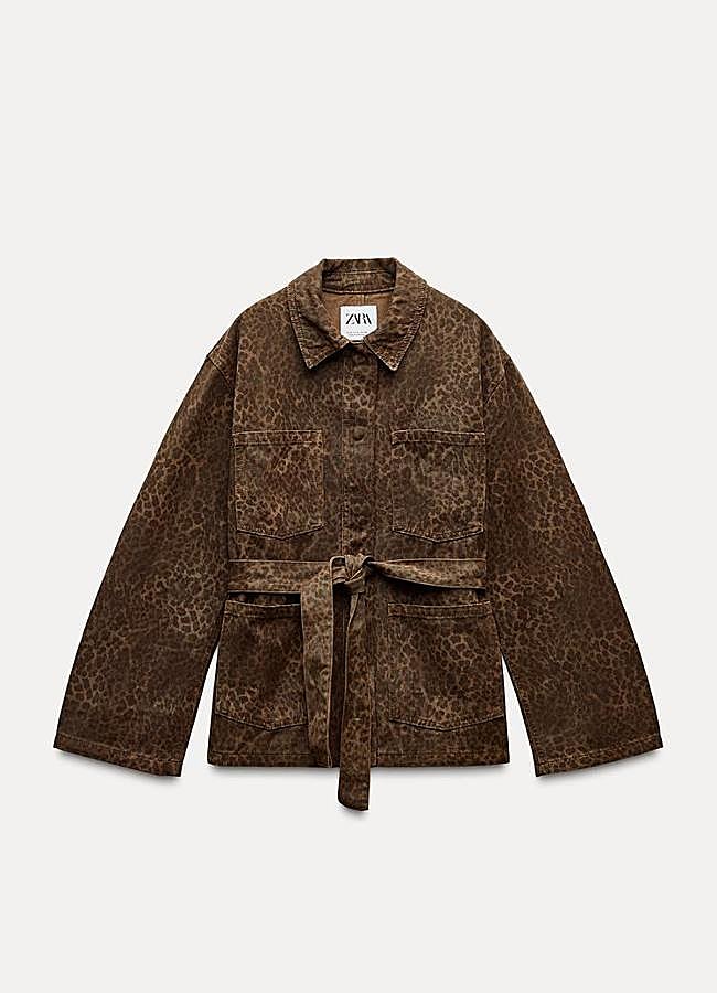 Imagen - Cazadora denim TRF estampado animal de Zara (39,95€)