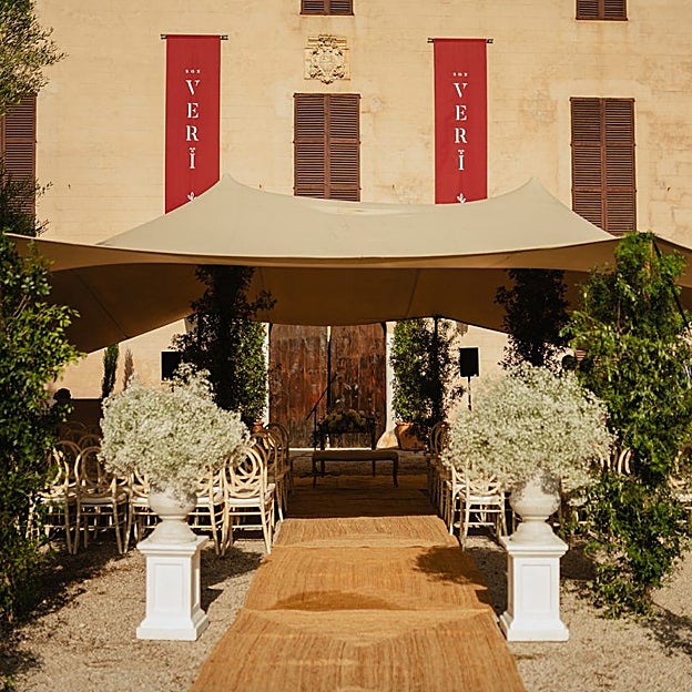 El lugar de la boda. 