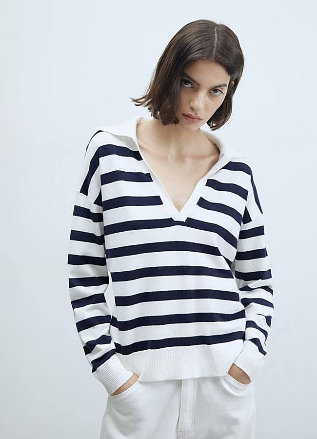 Imagen - Jersey de rayas fino tipo polo