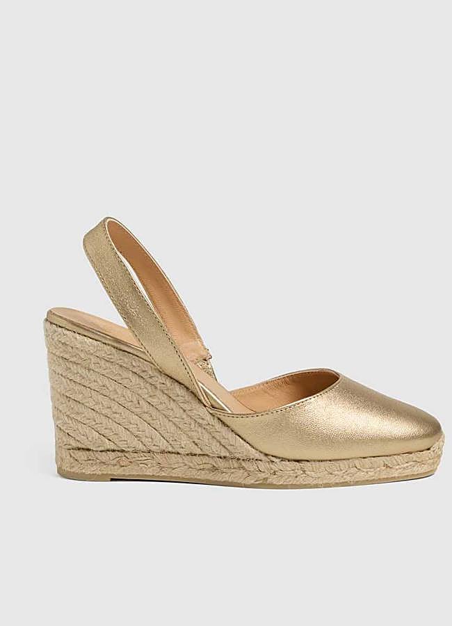 Imagen - Alpargatas con cuña doradas