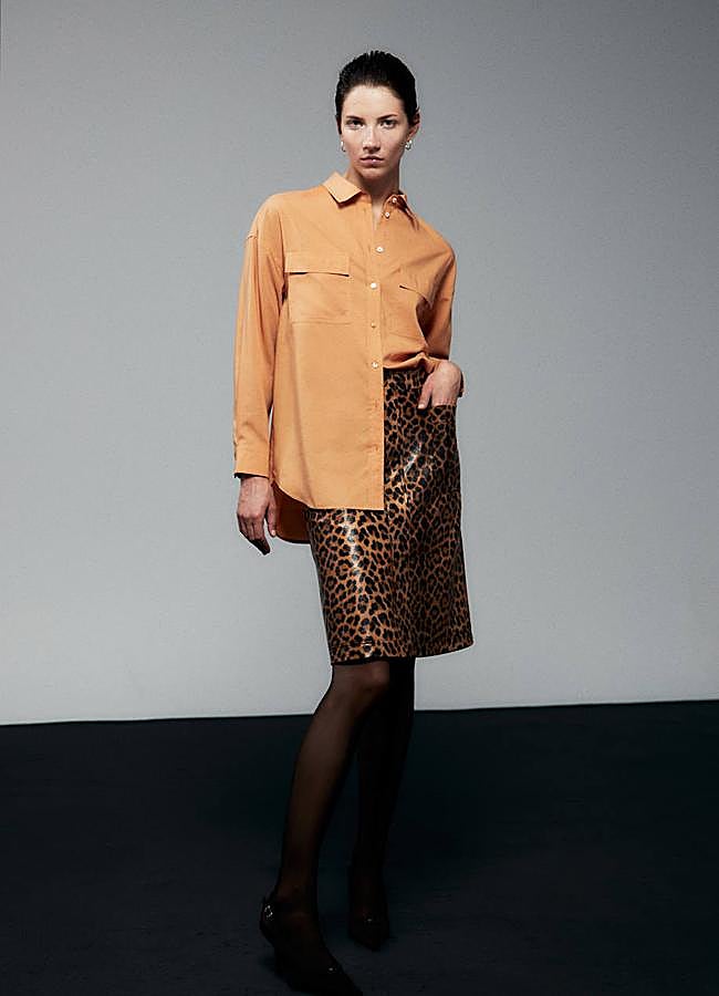 Imagen - Falda midi animal print