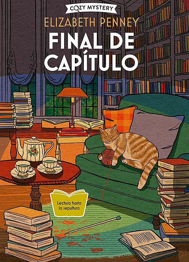 Imagen - Portada de Final de capítulo, el nuveo cozy mystery de Elizabeth Penney. / Alma Editorial