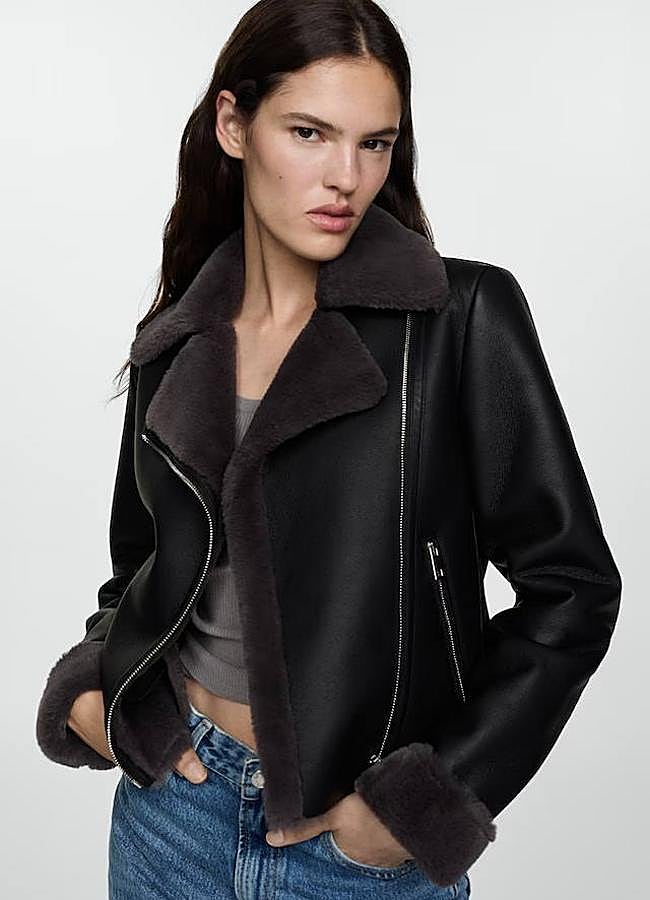 Imagen - Chaqueta efecto piel con forro de pelo