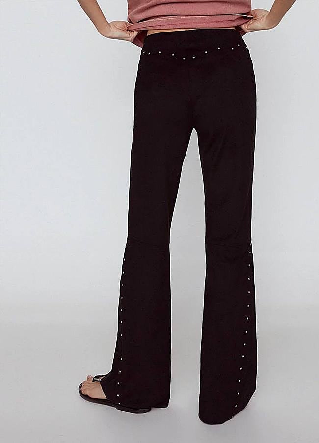 Imagen - Pantalón efecto ante con tachas