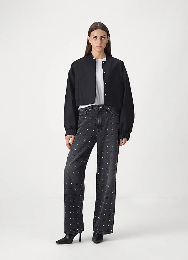 Imagen - Pantalones de tachas wide leg