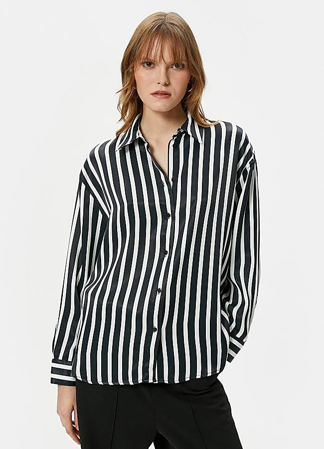 Imagen - Camisa de rayas negras a la venta en Zalando, 69,99 euros.