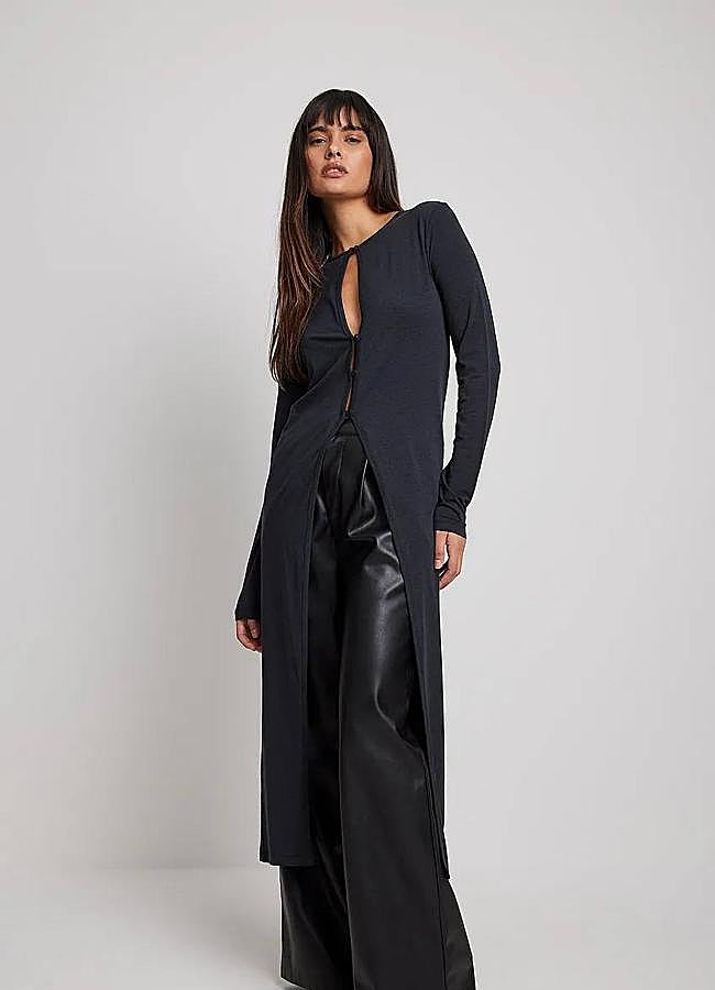 Imagen - Chaqueta de punto larga con cierre de botones