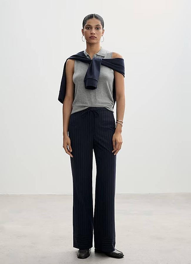 Imagen - Pantalones de raya diplomática con cintura elástica