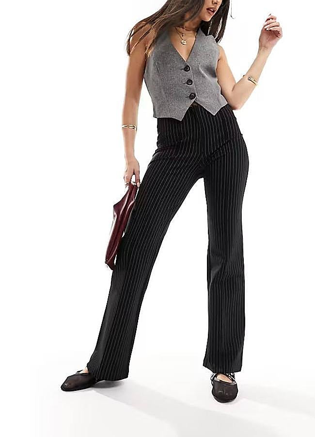 Imagen - Pantalones flare con raya diplomática