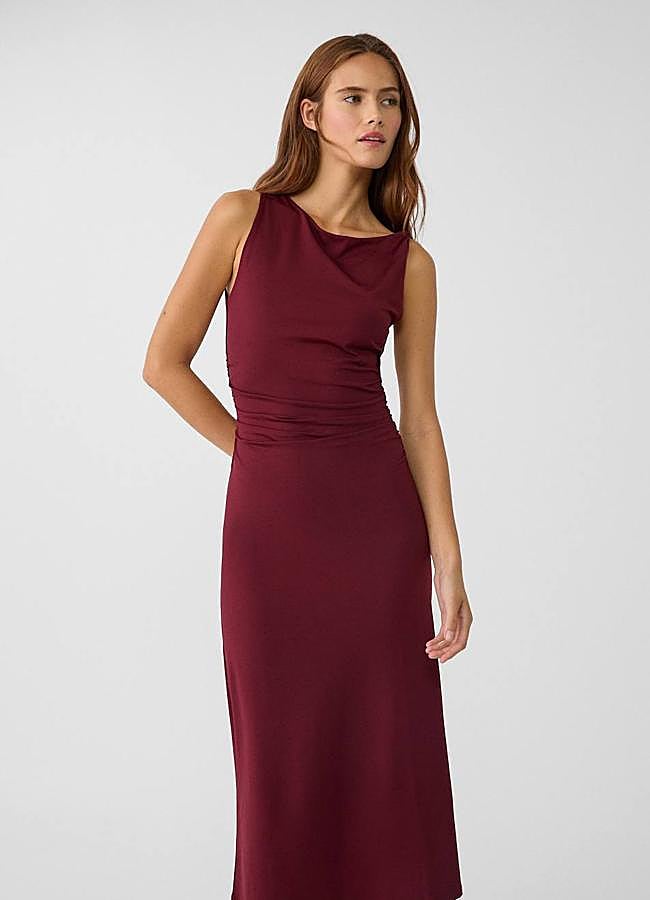 Imagen - Vestido burdeos elástico