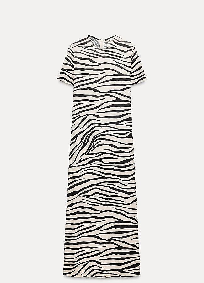 Imagen - Vestido con estampado de cebra de Zara (29,95 euros).