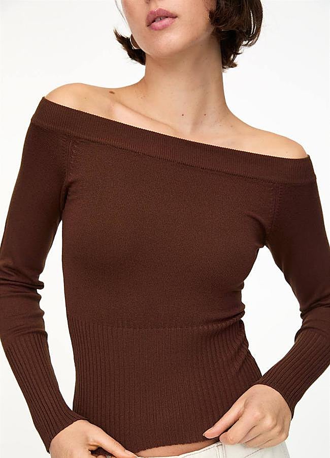 Imagen - Camiset bardot entallada a la cintura