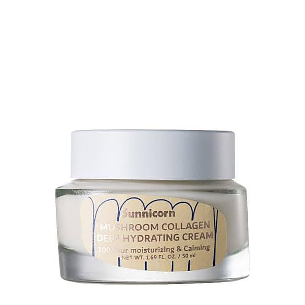 Mushroom Collagen Deep Hydrating Cream de Sunnicorn. Precio: 26,50 euros