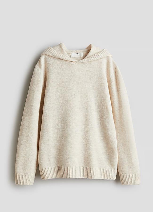 Imagen - Sudadera de punto con capucha de H&M.