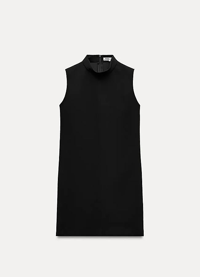 Imagen - Vestido mini en negro de Zara.
