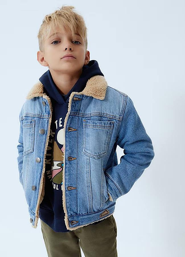 Imagen - Chaqueta vaquera con forro efecto pelo