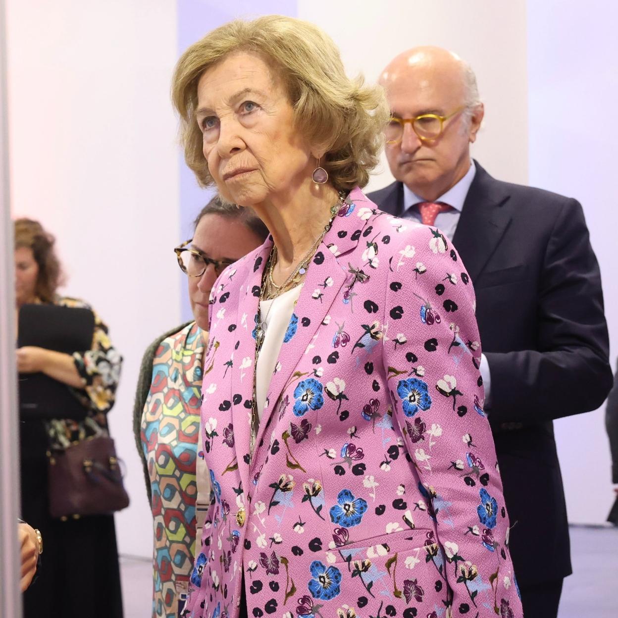 La reina Sofía en Lisboa.