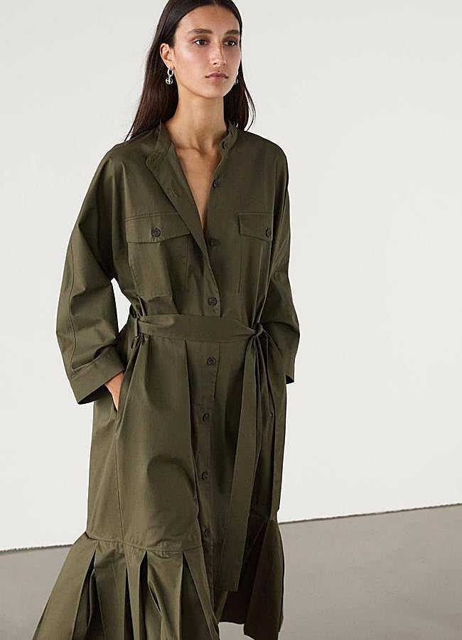 Imagen - Vestido camisero midi utility