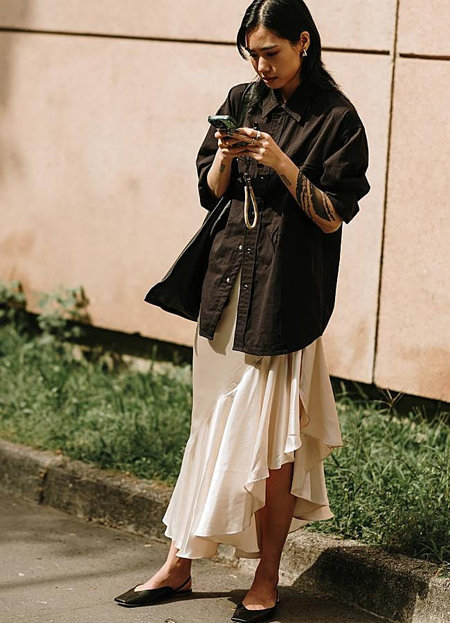 Imagen - Look con bailarinas destalonadas.