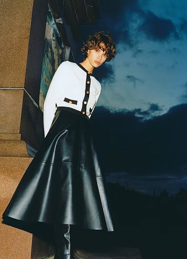 Imagen - Falda midi efecto piel