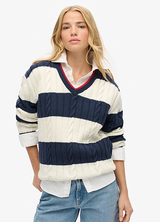 Imagen - Jersey de cricket con estampado de rayas