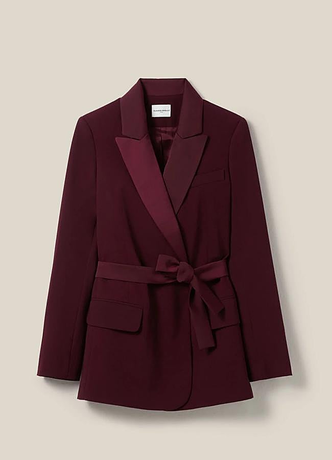 Imagen - Blazer con lazada en burdeos de Claudie Pierlot.