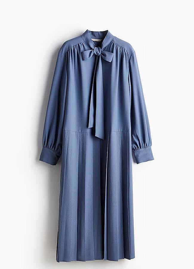 Imagen - Vestido amplio plisado con lazada