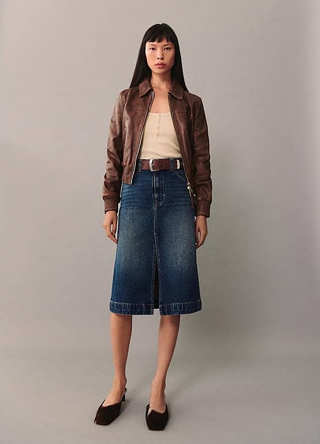 Imagen - Falda vaquera midi