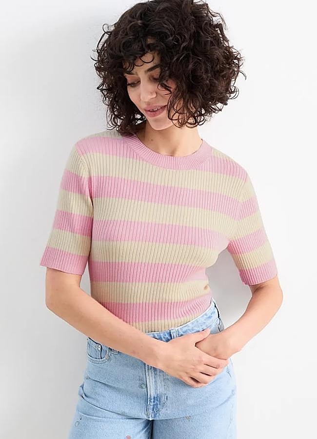 Imagen - Jersey de rayas de manga corta de C&A, 13,99 euros.