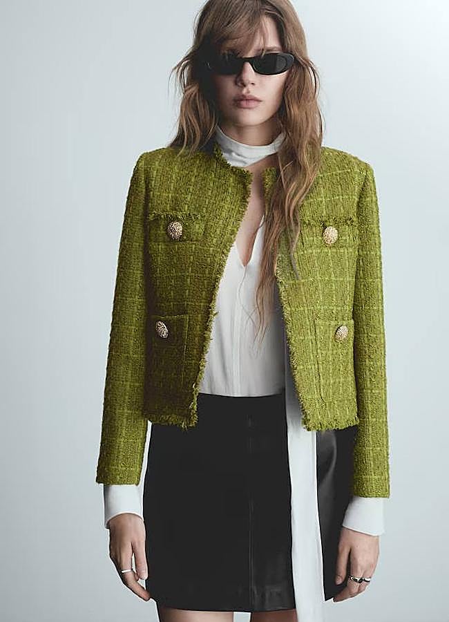 Imagen - Chaqueta de tweed verde oliva
